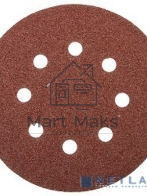 Круг шлифовальный STAYER универсальный на велкро основе, 8 отверстий, Р60, 125мм, 5шт 35452-125-060