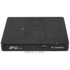 Оптический привод внешний с интерфейсом USB Gembird DVD-USB-03 пластик, черный