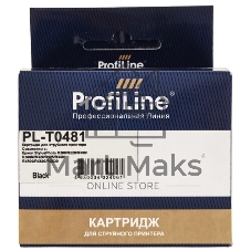 Картридж струйный ProfiLine PL-T0481 для принтеров Epson StylusPhoto R200/R220/R300/R300M/R320/R325/R340/RX500/RX600/RX620 Black водн