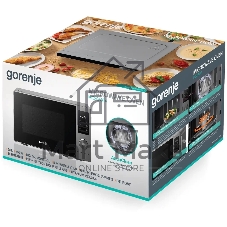 Микроволновая печь Gorenje MO20A3T4 серый/черный, 20 л, 700 Вт, переключатели - поворотный механизм