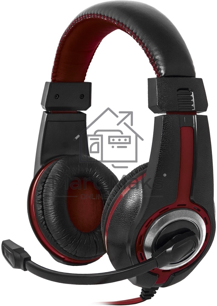 Наушники DEFENDER Warhead G-185 черный + красный, кабель 2 м 