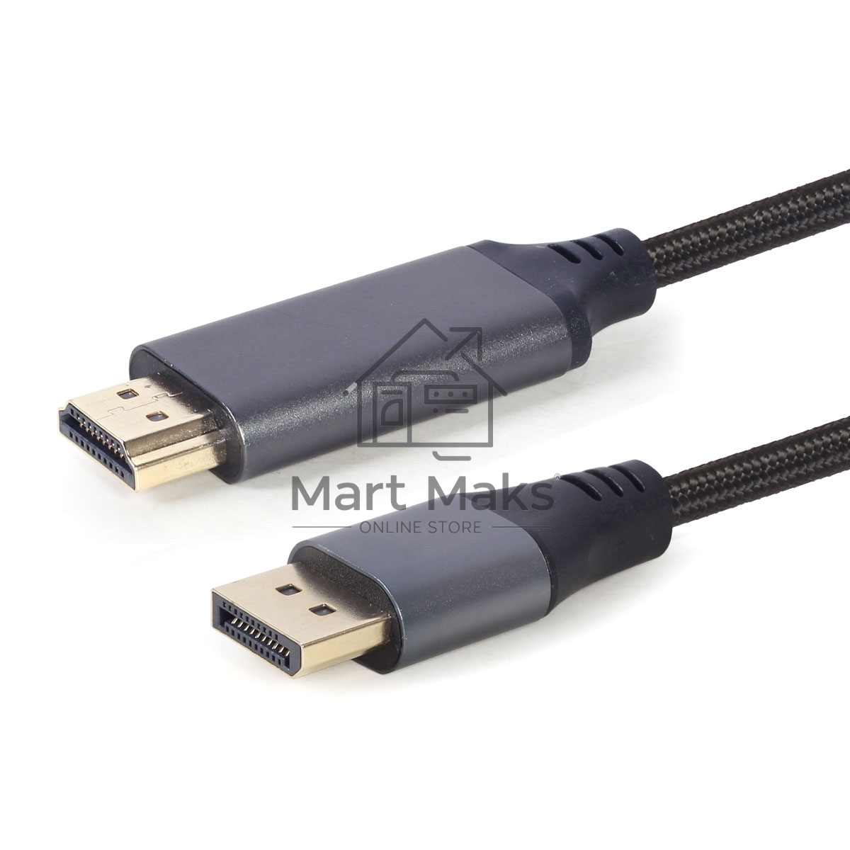 Кабель DisplayPort->HDMI Cablexpert CC-DP-HDMI-4K-6, 4K, 1.8м, 20M/19M, черный, экран, пакет