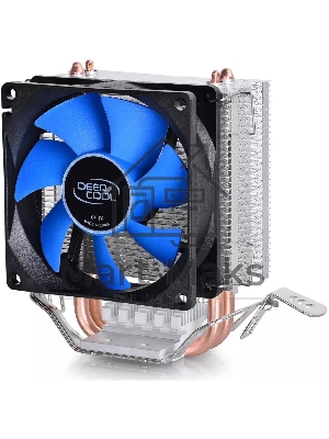 Кулер для процессора DEEPCOOL ICE EDGE MINI FS V2.0 синий, 80 мм, алюминий/медь, 2200 об/мин, 24.7 дБ, 3 pin, 100 Вт, 112 мм