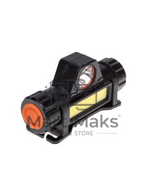 Фонарь-трансформер заряжаемый NEW AGE Rexant налобный/автомобильный с торцевым магнитом, дальний/ближний свет, регулируемый поворот, быстрый съем фонаря с ремня, 2000 мА·ч