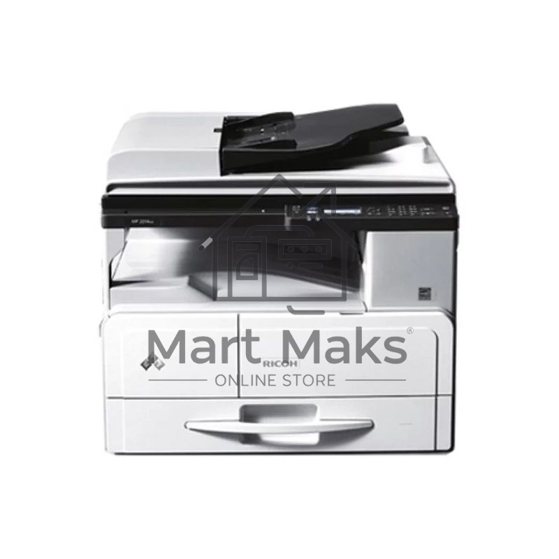 МФУ лазерный Ricoh MP 2014AD (912356/417378), A3, ч/б, печ. до 20 стр/мин. (А4) до 12 стр/мин. (А3), скан. до 6 стр/мин (цв.) 15 стр/мин (ч/б), 600x600dpi, USB