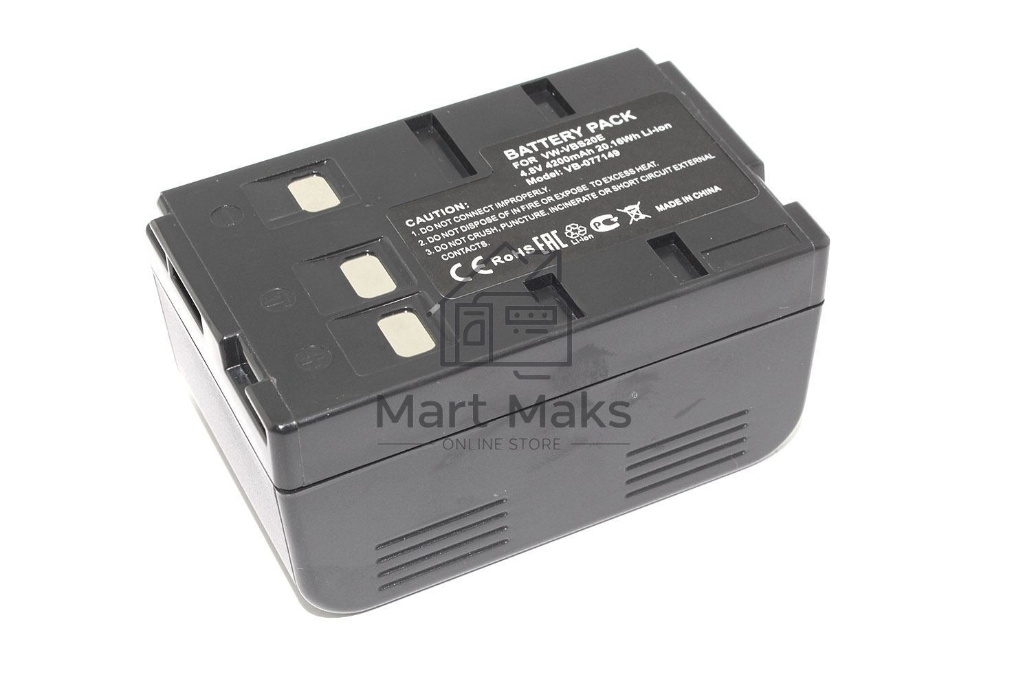 Аккумуляторная батарея для видеокамеры Panasonic NV-4 (VW-VBS20E) 4.8V 4200mAh Ni-Mh