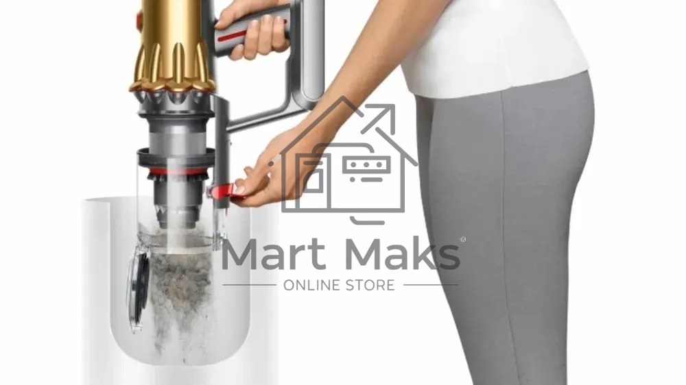 Пылесос вертикальный Dyson SV46 V12 Detect Slim Absolute золотистый/серебристый, питание от аккумулятора, 150 Вт, уборка сухая, пылесборник 0.35 л, работа от АКБ max 60 мин