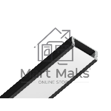 Алюминиевый профиль Ambrella light GP1700BK черный 2000*15.5*6