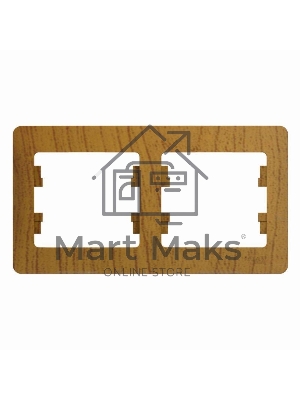 Рамка 2-м Glossa горизонт. дер. дуб SchE GSL000502