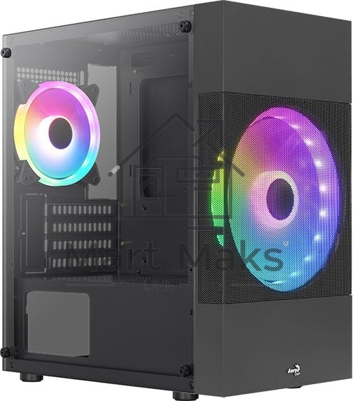 Компьютерный корпус Aerocool / Formula Atomic Lite-G-BK-v2 черный без БП mATX 1x120mm 2xUSB2.0 1xUSB3.0 audio