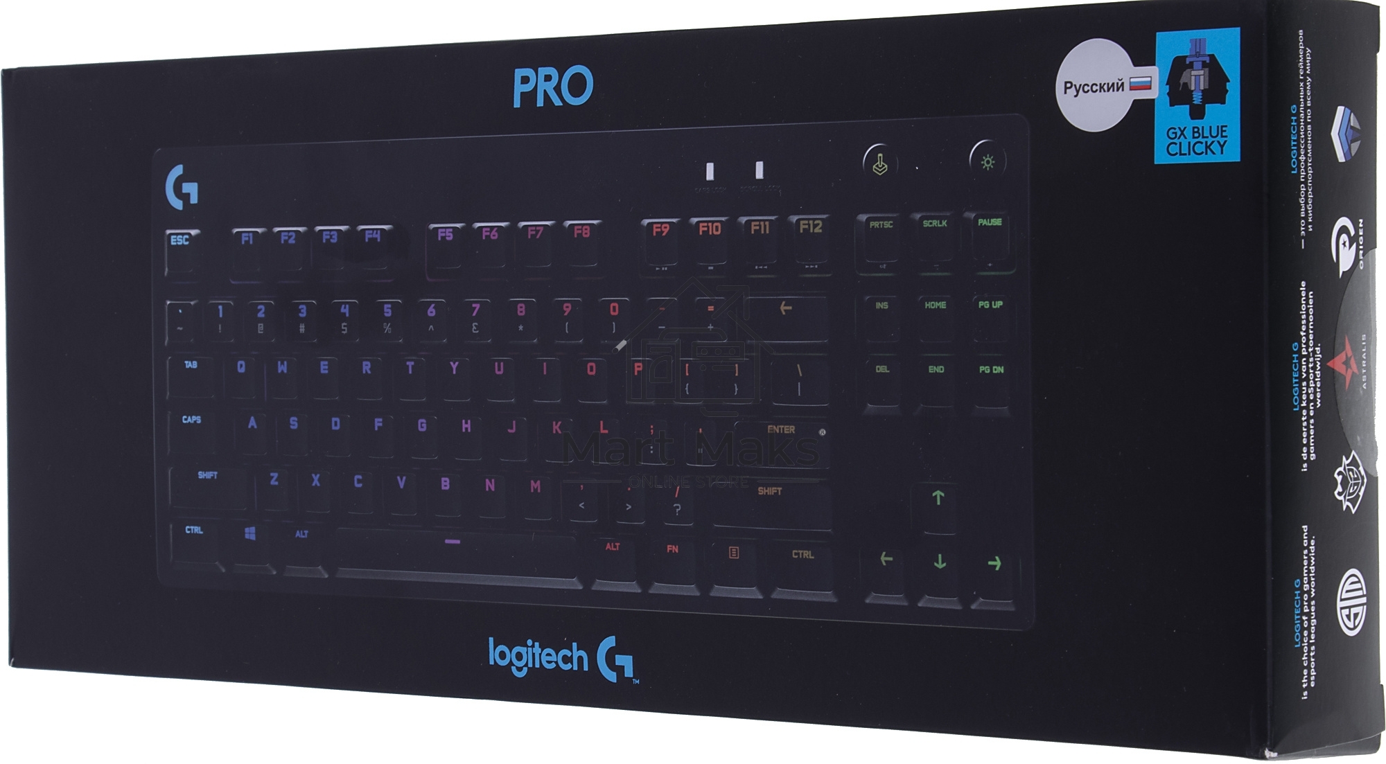 Клавиатура Logitech G Pro (920-009393) проводная, USB, черный