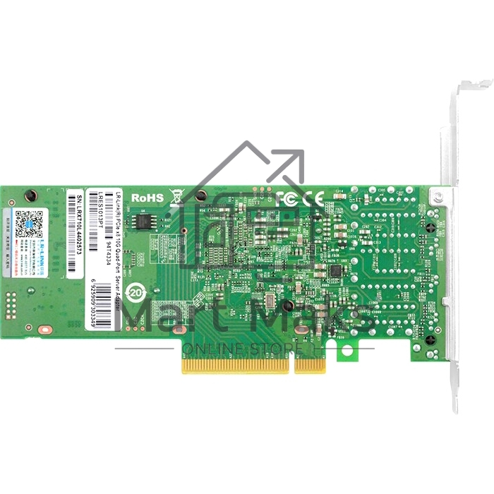 Сетевая карта PCIe x8 10G Quad Port Copper Network Card
