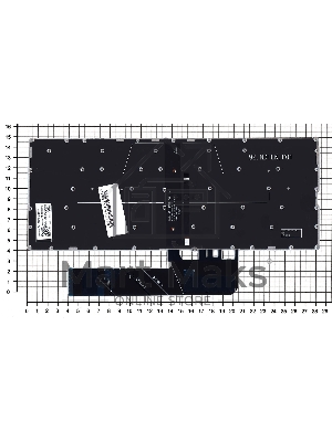 Клавиатура для ноутбука Lenovo Yoga 530-14IKB серебристая с подсветкой