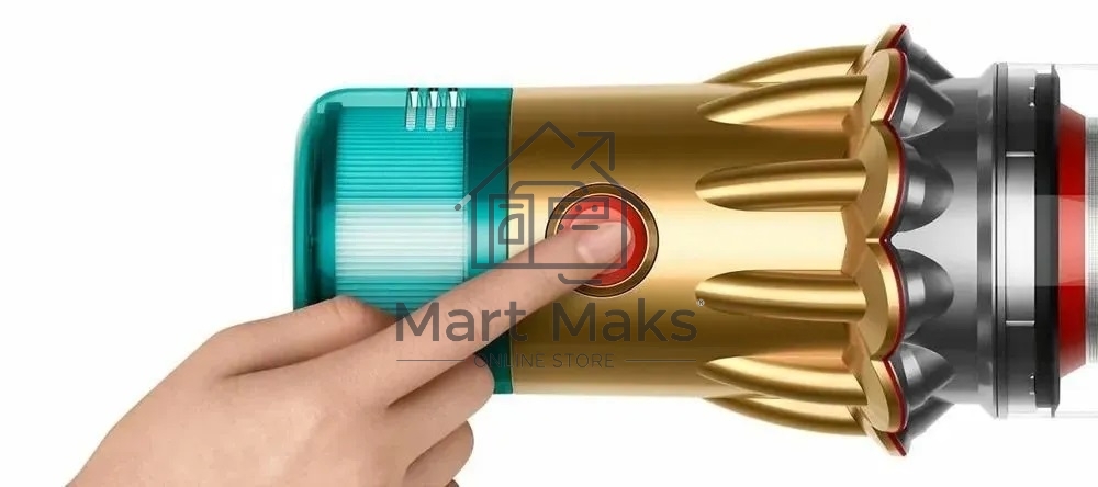 Пылесос вертикальный Dyson SV46 V12 Detect Slim Absolute золотистый/серебристый, питание от аккумулятора, 150 Вт, уборка сухая, пылесборник 0.35 л, работа от АКБ max 60 мин