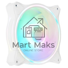 Вентилятор для корпуса Cooler Master MasterFan MF120 Halo2 ARGb 120х120x25 белый 4-pin 27дБ (MFL-B2DW-21NP2-R2) Ret