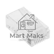 Коннектор LANMASTER (TWT-PL45-8P8C-6V) UTP Cat.6 RJ45 прозрачный (упак.: 100 шт)