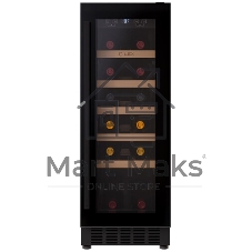 Винный шкаф LEX LWD3020BL черный, 56 л, 1 отсек, 20 бут.