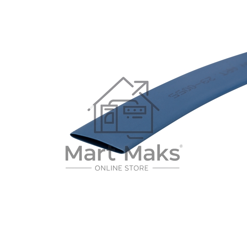 Трубка термоусаживаемая Rexant 10.0/5.0мм синяя. ролик 2.44м