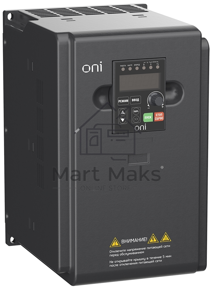 Преобразователь частоты A150 380В 3ф 7.5кВт 17А встроенный торм. модуль IEK ONI A150-33-75NT