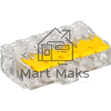 Клемма IEK СМК UKZ60-415-050 5x 0.2-0.4мм2 дл.19.2мм ш.30.4мм желтый (упак.:50шт)