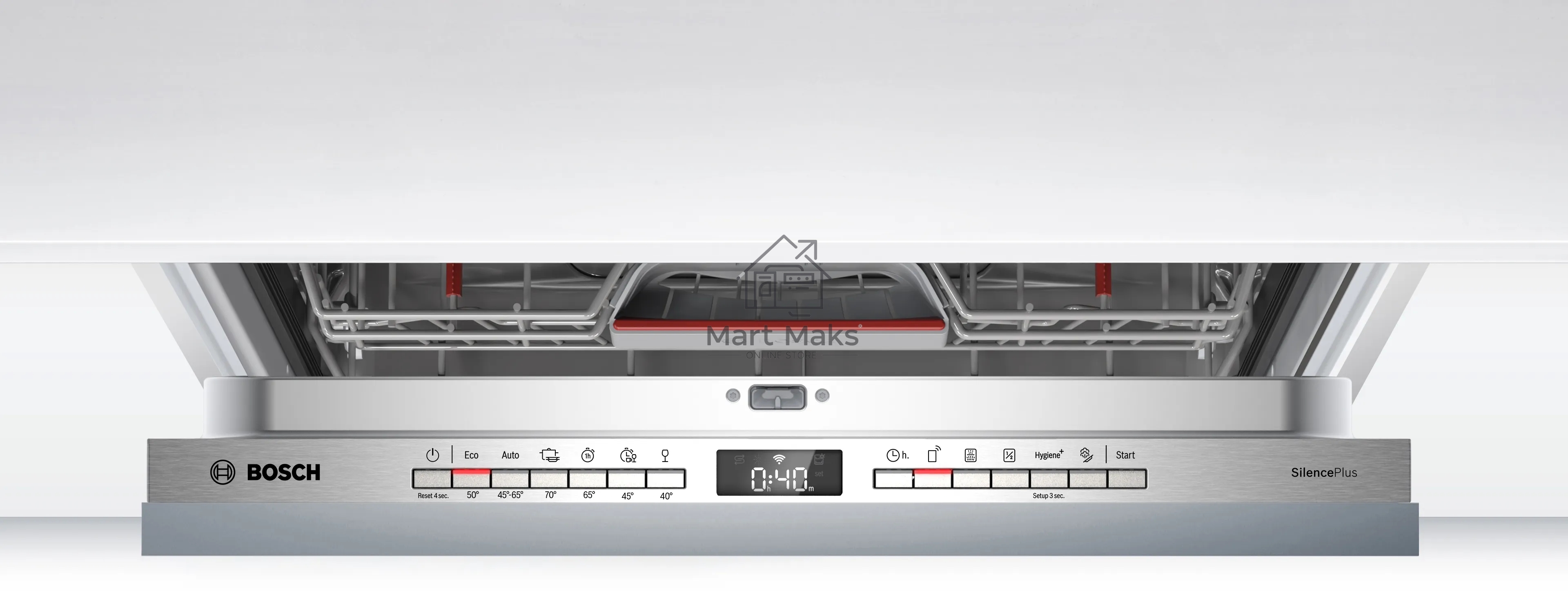 Встраиваемая посудомоечная машина Bosch SMV4HMX65Q, серебристый, 59.8 см, 13 компл., 44 дБ, класс A++