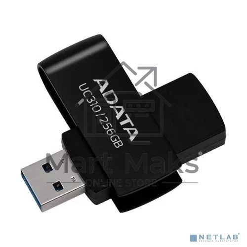 Флешка USB ADATA R/W 256GB USB 3.2 Gen1 UC310-256G-RBK черный