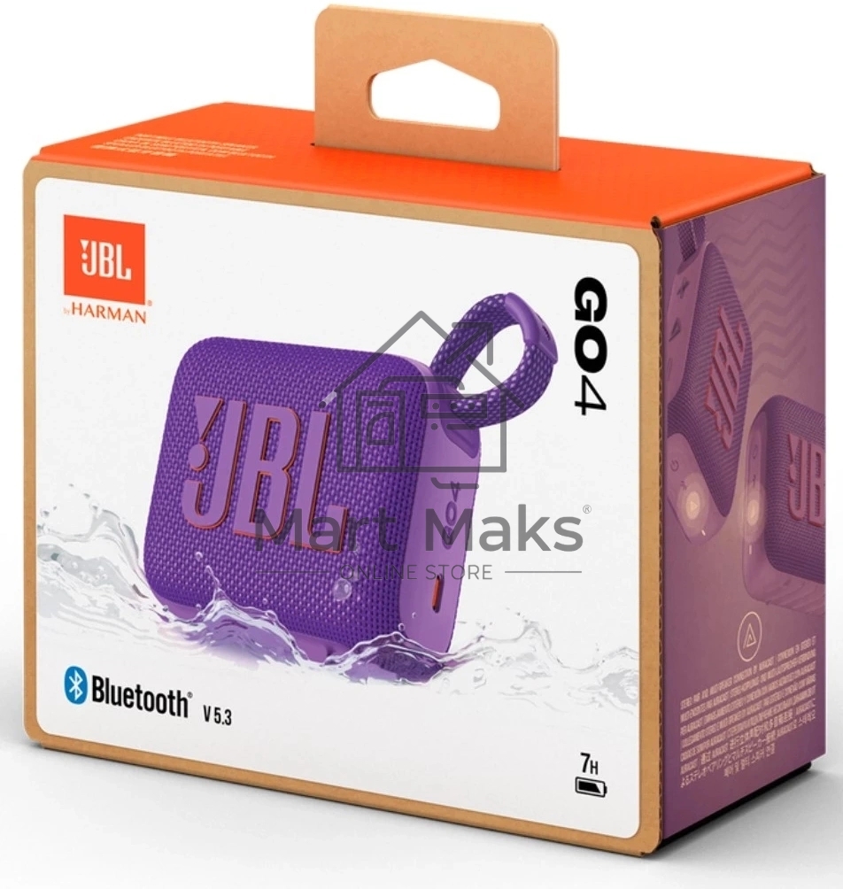 Портативная акустика JBL GO 4, фиолетовый