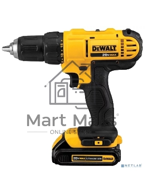 Дрель-шуруповерт DeWalt DCD771D2-KS, Аккумуляторная, 18В, 2 АКБ, Кейс