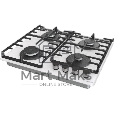 Газовая варочная панель Gorenje GT642SYW, 4 конфорки, закаленное стекло, белый