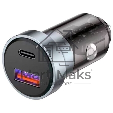 Автомобильное зарядное устройство c двумя портами Rexant (USB-C + USB-A) c LED-подсветкой, 68Вт