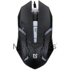 Мышь проводная Defender Hit MB-550 черный, 1600 dpi, USB, кнопки - 4