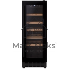 Винный шкаф LEX LWD3020BL черный, 56 л, 1 отсек, 20 бут.