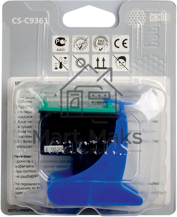 Картридж струйный Cactus CS-C9361 №136 трехцветный (18 мл.) для HP DJ 5443/D4163/DJ 6313/PS 2573/C3183/C4183/D5163/1513/1513s