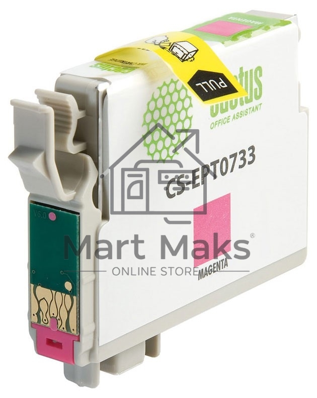Картридж струйный Cactus CS-EPT0733 пурпурный (11,4 мл) для Epson Stylus С79/C110/СХ3900/CX4900/CX5900/CX7300/CX8300/CX9300