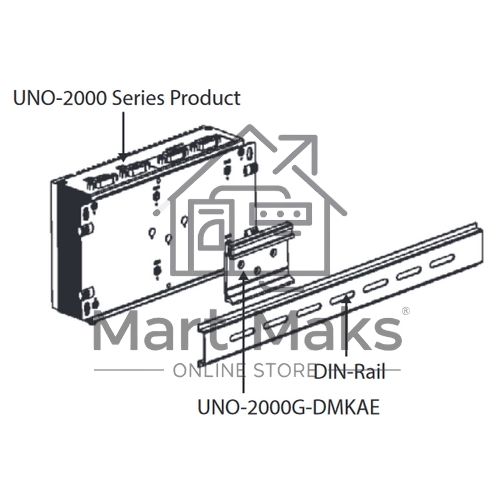 Брекет (скоба) ADVANTECH UNO-2000G-DMKAE для монтажа компьютеров UNO-22**/23**/24** на DIN рейку Advantech