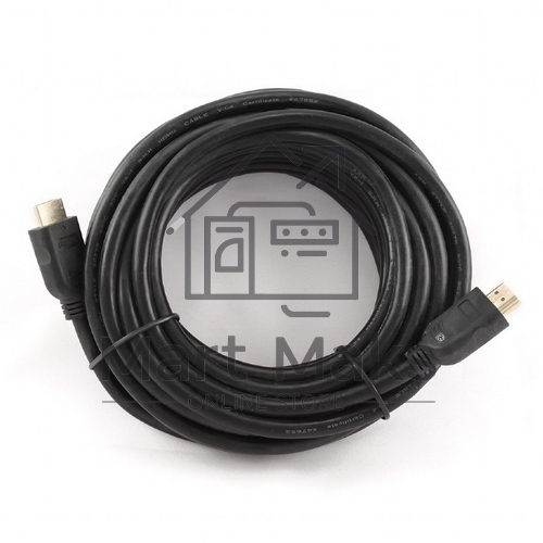 Кабель Cablexpert HDMI CC-HDMI4-10M, 19M/19M, v2.0, медь, позол.разъемы, экран, 10м, черный, пакет