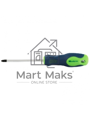 Отвертка, PZ2 х 100 мм, CrV, 2-х компонентная рукоятка Сибртех