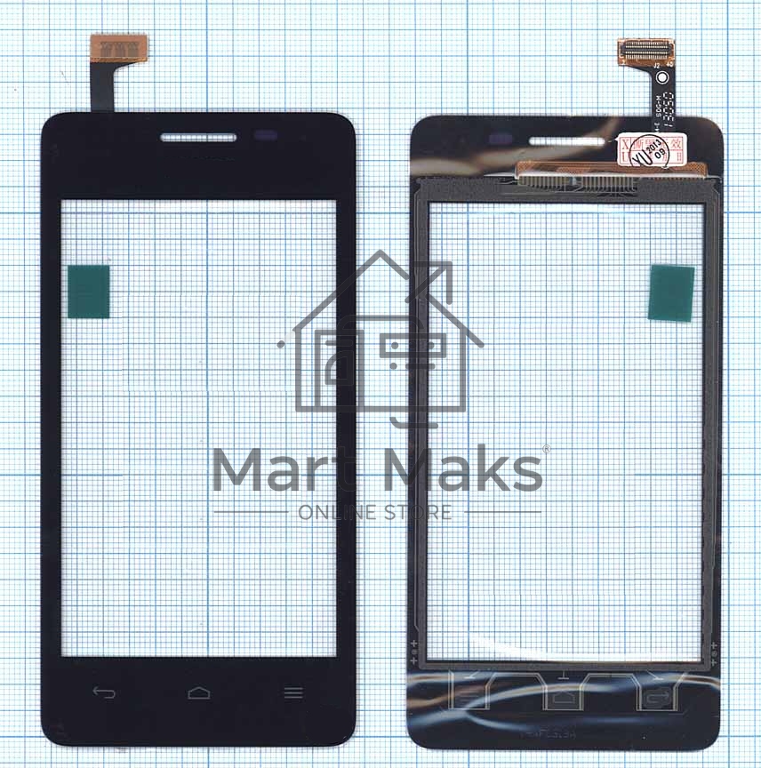 Сенсорное стекло (тачскрин) для Huawei Y301-A1, черное