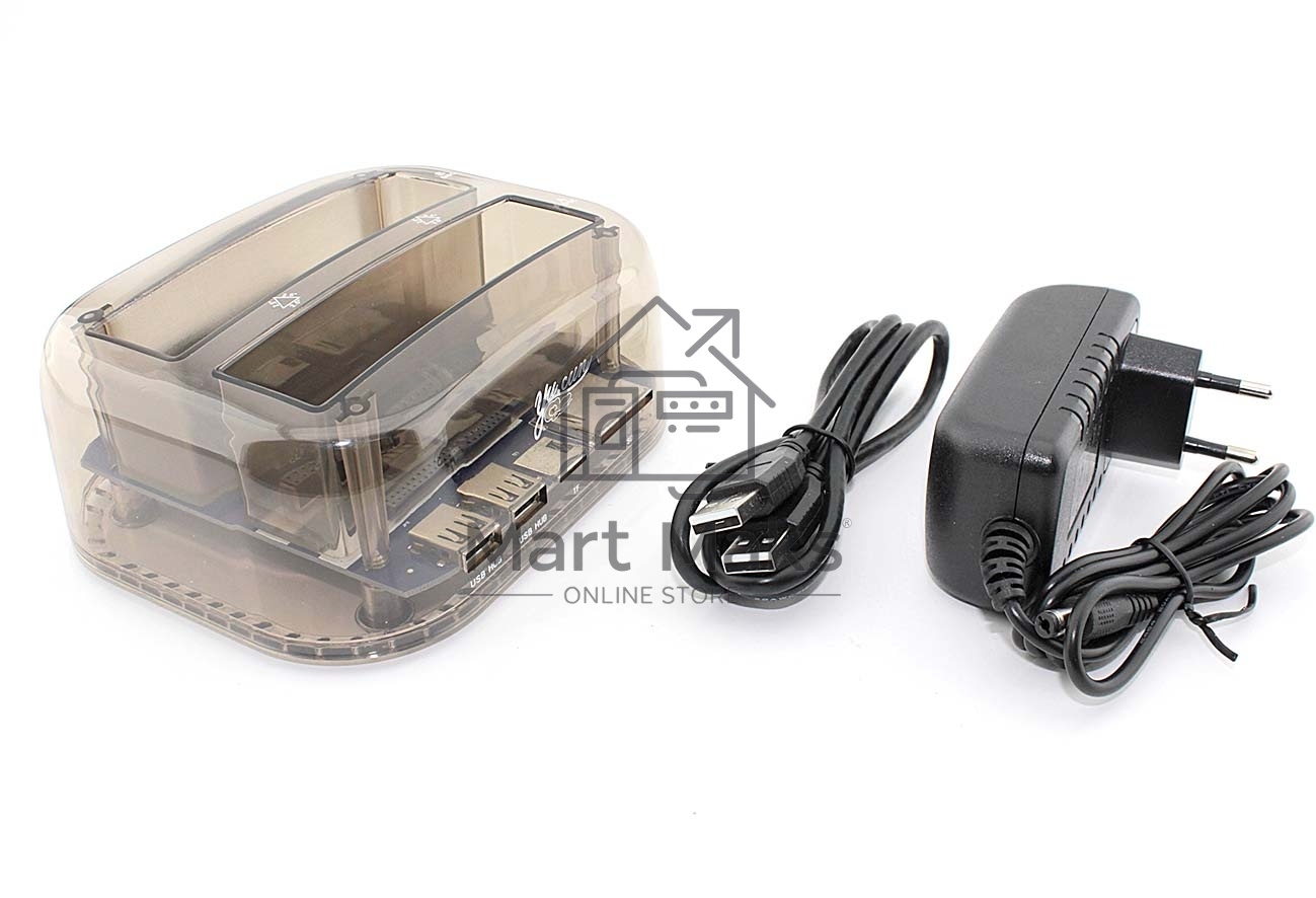 Адаптер-переходник (стакан) Yucun для HDD SATA/IDE USB 2.0 + кардридер