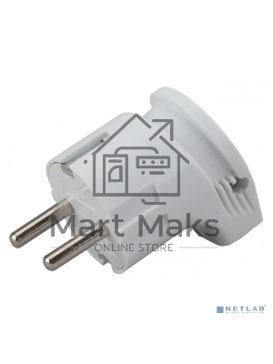 ЭРА Вилка с/з угловая 16A белая (24/480/3840)