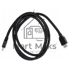 Кабель аудио-видео Cactus CS-HDMI.2-1.5 HDMI (m)/HDMI (m) 1.5м. позолоченные контакты черный