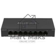 Коммутатор настольный Mercusys MS108GP с 8 гигабитными портами (7 портов PoE+)