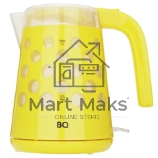 Чайник электрический BQ KT1713P Yellow. Мощность:2200 Вт, Объем 1,7л, LED подсветка