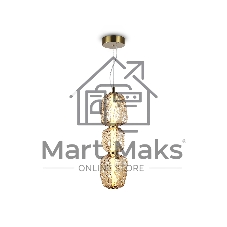 Подвесной светодиодный светильник Ambrella light LH30102 SB/TI бронза/янтарь 23W 3000K 140*140*1760