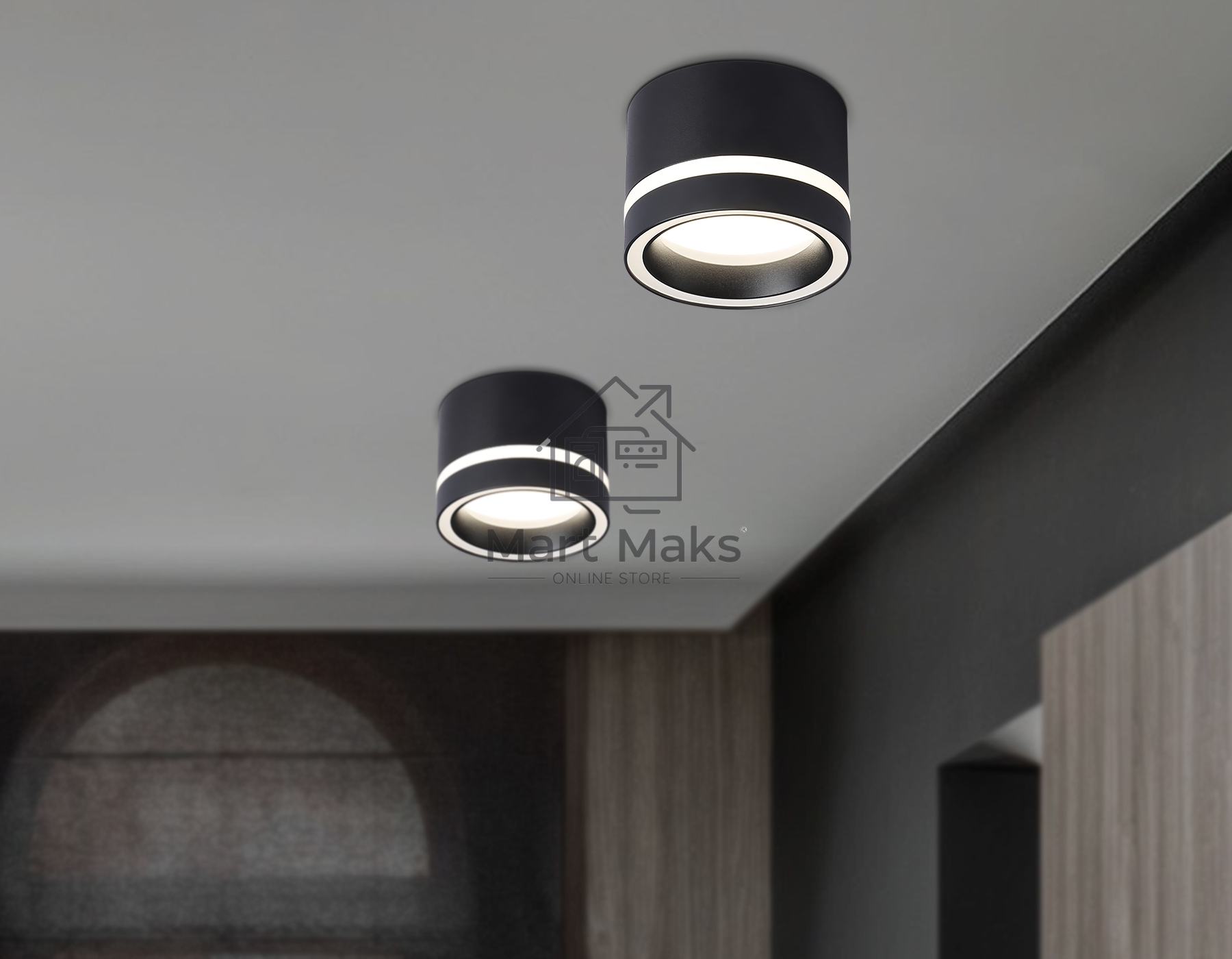 Светильник Ambrella light TN5246 BK черный GX53 max 12W D85*62