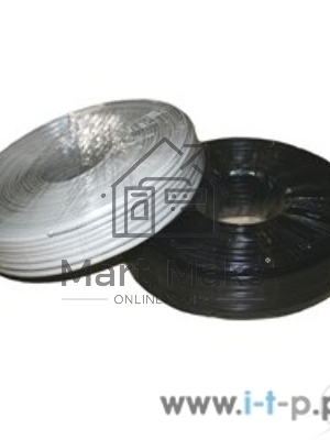 Кабель Gembird Кабель телефонный 100м (4-х жильный, 2 пары, плоский) черный