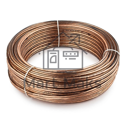 Акустический кабель Cablexpert CC-TC2x1,0-30M, прозрачный,  30 м, бухта