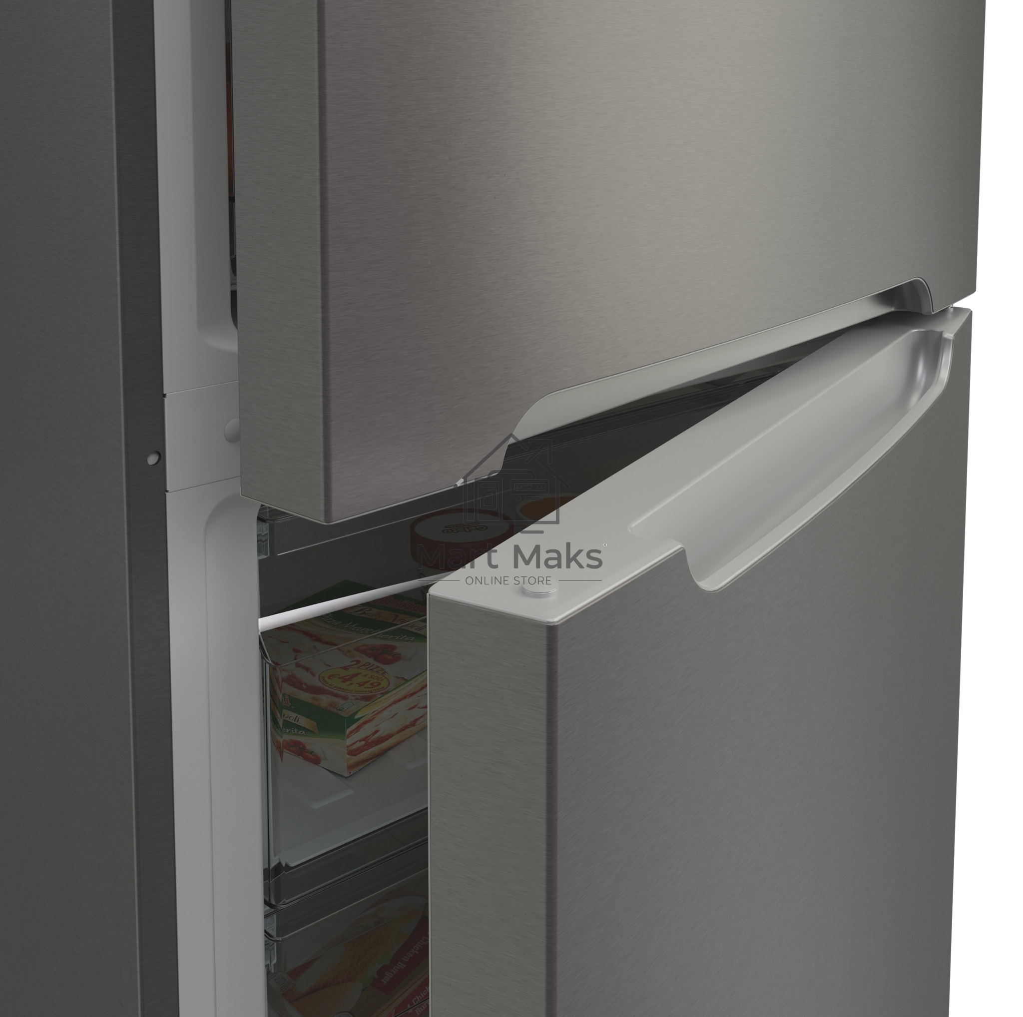 Холодильник Candy CCRN 6180S серебро двухкамерный 227/106л морозилка снизу, No Frost