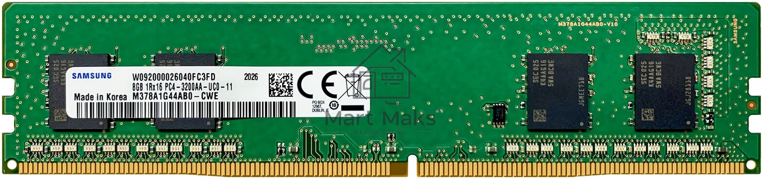 Оперативная память Samsung DIMM 8GB PC25600 DDR4 M378A1G44AB0-CWED0