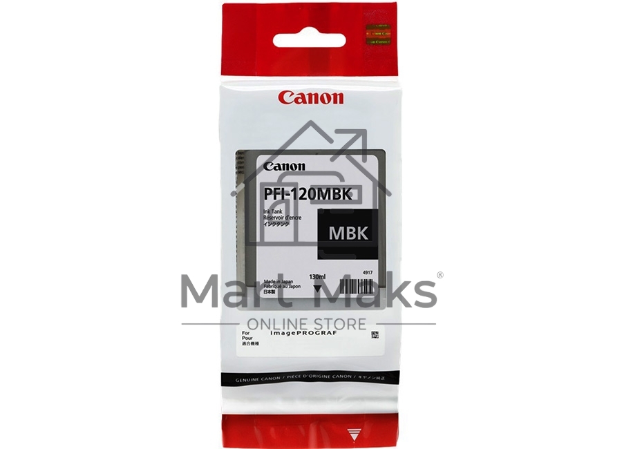 Картридж струйный Canon PFI-120 MBK 2884C001 черный матовый (130мл) для Canon Canon imagePROGRAF TM-200/205